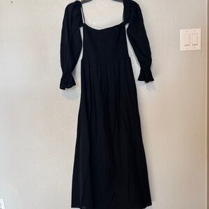 Chic Black Long Sleeve Dress